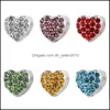 Charms Point Rhinestone Drill Love Bead Alloy Slide Charms Tillbeh￶r Armband Tillbeh￶r Jycken Ornament 1 35ZN Y2 Drop Leverans Dhveh