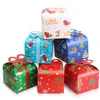 Décorations de Noël Kraft Goody Gift Boxes 24 Xmas Party Paper Treat Candy With Bow For Favor Drop Delivery 2022 Carshop2006 Amwbw