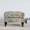 Vêtements Storage American Country Fabric Sofa Tabouret Simple Modern Living Washing Changer de chaussures Vêtements en bois massif nordique Extrémité