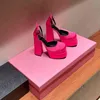 Сандалии повседневная обувь High Hell Shoes Женские женские кожа Super 15cm 6cm Платформа Pimps Silk Satin Diamond Polyurethane Beading Wedding Buckle Dres J230525