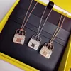 Fashion Pendant Necklaces for Woman Necklace Jewelry Bag Stone Pendants Good Quality 3 Color with Gift Packing235D