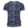 Мужские рубашки T 2022 Летние креативные птицы 3D -печатная рубашка повседневная свободная коротка с короткими рукавами.