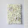 装飾的な花の装飾シミュレーション偽の花60cmx40cm人工シルクハイドジャアールパネルウェディングデコレーションバックドロップDIY