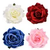 Décoration de fête 30pcs 9cm grandes têtes de fleurs de soie de rose artificielle pour le mariage bricolage couronne boîte-cadeau scrapbooking artisanat fausses fleurs 220919