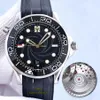 새로운 디자이너 Mens 시계 CAL 8800 기계식 자동 이동 시계 스포츠 42mm 904L 스테인리스 스틸 고무 스트랩 200m 방수 세라믹 세라믹 베젤 Montre