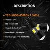 2st White Red Blue LED Wedge 196 168 4SMD Auto Lamp Bredd Orisling Lens Light Scatter Lampor Cob