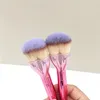 Love Beauty Totly Foundation Makeup Brush - Rosa em forma de cora￧￣o Funda￧￣o impec￡vel Creme Cosm￩ticos Ferramentas de beleza