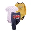 Kleidung Sets Baby Boy Girl Kleidung Langarm O-Neck Bodysuit Hosen geboren Mode 2022 Kostüm Frühling Outfit Unisex 6-24m