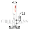 9,5 polegadas Gili Glass Glass Hookahs Bong Dab Platações de óleo Awesome Triple Cyclone embutido Bongo Integral de Bonga Perc Tubos de água Banger de quartzo