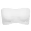 Bustiers & Corsets Womens Basic Stretch Strapless Seamless Tube Bra Top Bandeau Underwear One Size Elastic Comfortable