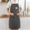 Aventais de bolso aumentado de bolso café pinafore cozinheira cozimento de cozinha trabalhando com óleos à prova d'água homens à prova de petróleo homens Avental 46447 220919