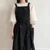 Tabliers Mode Coréenne Robe Fleuriste Art Manucure Thé Au Lait Barista Blouse Bavoir Personnalisé pour Femme 220919