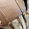 Школьные сумки Рюкзак Модный женский рюкзак Холщовый кожаный магнитный карман на пуговицах Большой объем Карманные сумки Кошелек Бренд LettersMulti