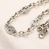 Никогда не исчезаю роскошные бренд дизайнерские буквы ожерелья для ожерелий браслет браслет.