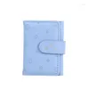 Wallets Cute Dog Pattern Snaps Wallet Multi-card Slots ID Holder Card Tri-fold Light Color Short Student Coin Purses Clutch