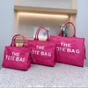 Totes Marc Bag Bag feminino Bolsas de designer de lona casual Carta de tend￪ncia diagonal de ombro de lazer Handbag de alta capacidade
