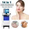 Équipement de beauté multifonctionnel 14 en 1 rajeunissement de la peau oxygène pistolet de pulvérisation du visage Hydra eau hydrodermabrasion machine anti-rides