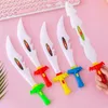 Led Swords/Guns 8 PCS Luminous Swords Toys Kids Light Up Flashing Wands Led Sticks Party Plaything Prop Cosplay Boy Toy Outdoor Fun 220919