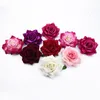 Party Decoration 50pcs 10 cm Big Roses Artificial Flower Home Christmas Wreaths Wedding Bridal Accessories Clearance Headwear Brosch 220919