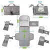 Couvre-matelas à langer Couvre-couche portable pour fille née garçon - Bébé avec poche pour lingettes intelligentes 220919