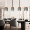 Pendant Lamps Nordic Cement Wood Lights Living Room Kitchen Led Spot Hanglamp Decor Indoor Home Dining Bedroom Lighting Fixtures