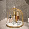 Crochets 1/2 couche à oiseaux Cage de rangement de rangement étagère de salle de bain cosmétique bijoux tasse nordique style