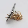 Decorative Objects Figurines Metal Octopus Cuttlefish Statue Desk Stand for Phone Bracket Pen Spectacles Holder Car Ornaments Home Decor Decoration 220919
