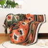 Blankets Bohemian Knitted Chair Lounge Blanket Bed Plaid Tapestry Bedspread Women Outdoor Beach Sandy Towels Cape Sofa Cover 220919