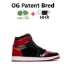 OG Basketball Shoes Jordens 1 спортивные кроссовки Университет Университет голубой гипер -королевский патент панда