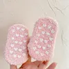 0-2 ans mignon ours bébé nouveau-né chaussettes corail polaire doux chaud antidérapant infantile enfant en bas âge chaussette