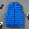 Men's Down Parkas Winter Men Duck Down Vest Coat Ultralight Sleeveless Puffer Vest Jacket ultra thin warm lightweight down jacket Waistcoat 220919