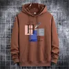 Erkek Hoodies Erkek Sweatshirts Sonbahar Kış S-5XL artı boyut gevşek gündelik kapüşonlu kazak Kore tarzı Basit streç erkekler