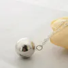 Moda una piccola collana a scatola con informazioni segrete in una collana con medaglione a sfera, collana con pendente in argento placcato oro per donna uomo XL747219d