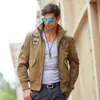 Chaquetas para hombres Chaqueta bomber Hombres Cuello alto Algodón Tallas grandes Air Force One Chaqueta Primavera / Otoño Nuevo estilo Militar Casual Chaqueta para hombres T220914