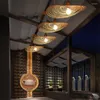 Lampy wiszące bambus sztuki lampy led wiklinowych e27 chiński w stylu zawieszenie dom wewnętrzny jadalnia kuchnia oprawca