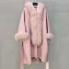 Женский мех высший качество в корейском стиле 2022 настоящий шерстяной смесь шерсти плюш натуральные женские зимние пальто