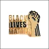 Broches Broches I Cant Breathe Black Lives Matter Protest Brooch Huile Essentielle Pins Bouton Manteau Veste Col Pin Badge Broches Bijou Dho4B