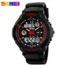 Mode Skmei marque de sport montre hommes résistant aux chocs montres à Quartz numérique et analogique militaire LED montres décontractées