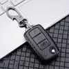 Klucz samochodowy Cover Cover Case do VW Bora Jetta Polo Golf 7 4 5 6 Mk5 Mk6 Mk7 Passat B5 T-Roc Tiguan MK2 2016-2019 Bag worka na klucz 0919