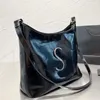 34cm Designer da donna Borse da negozio Moda Borse a spalla Borse a tracolla di grande capacità Vera pelle Lettering classico Argento Hardware Cerniera Borsa a tracolla regolabile