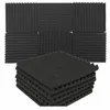 Interior Accessories 12Pcs 30x30x2.5cm Studio Acoustic Foam Panels Sound Insulation Treatment KTV Room Wall Soundproof Sponge Pad With Tapes