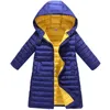 Down Coat Autumn Winter Outerwear Jacket For Boys Girls Clothes Cotton-Padded Hooded Kids Children Clothing Parkas Soft Thin Overall 220919