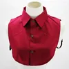 Bow Ties 2022 Cotton Solid Color Fake Collar For Women Vintage Detachable Shirt Mens False Lapel Half Top