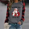 Dames hoodies dames hoodie sweatshirt 2022 herfst winter kerstmis geprinte lange mouw jumper dames met hooded dames harajuku pullover streetwear