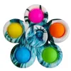 Renkli Duyusal Fidget itme kabarcık tahtası oyuncakları basit dimple fidgets parmak oyun oyunu anti stres spinner zm919