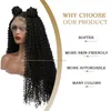 Кружевные парики 13x4 Странная кудрявая синтетическая парик 180% Плотность натуральная черная мягкая длинная высокая высокая температура с детскими волосами для женщин 220919