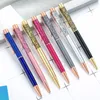 Quicksand Ballpoint Pen Gold Powder Ballpoints Dazzling Colorful Metal Pen Student Writing Office Signature Pens Festival Gift BH7600 TYJ