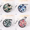 Storage Bags Headphones Box Zippered Coin Case Memory Card Organizer Round Shape Camouflage Series 1Pcs Tinplate Multifunction