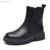 Boots 2021 Echte herfstlaarzen voor vrouwen platform Chelsea Boot Spring Cowhide Booties Fashion Female Dikke Bottom Block Bootie L220920