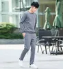 Men's Tracksuits Rlyaeiz 2022 Autumn Tracksuit Men Sporting Suits Casual Pure Color Fleece Warm Hoodies Pants Two Piece Set Wear